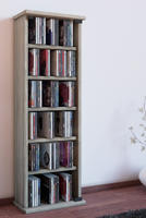 Holz CD DVD Stand Regal Schrank Vetro Glast&uuml;r