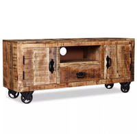 vidaXL TV-Schrank Raues Mangoholz 110x30x50 cm