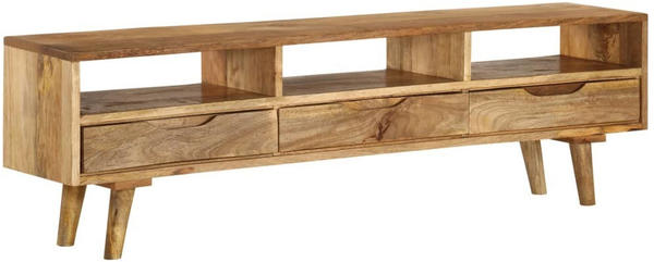 vidaXL Lowboard Solid Mango Wood 140 x 30 x 41 cm