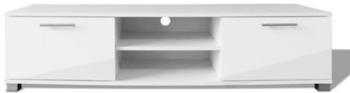 vidaXL TV Stand Glossy 120 x 40,3 x 34,7 cm wei&szlig;