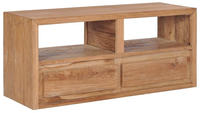vidaXL TV-Schrank 90x30x40 cm Massivholz Teak