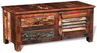 vidaXL TV-Schrank Altholz Massiv