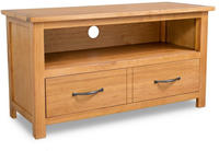 Vidaxl Tv Cabinet 90x35x48 Cm Solid Oak Wood
