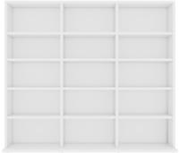 vidaXL CD-Regal Wei&szlig; 100x23x89,5 cm Holzwerkstoff