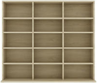 vidaXL CD-Regal Sonoma-Eiche 100x23x89,5 cm Holzwerkstoff