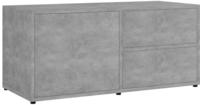 vidaXL TV-Schrank Betongrau 80x34x36 cm Holzwerkstoff
