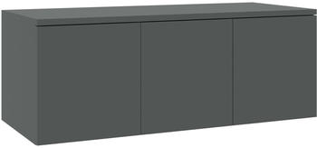 vidaXL TV-Schrank 80x34x30 cm Spanplatte grau