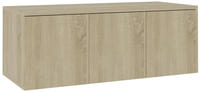vidaXL TV-Schrank Sonoma-Eiche 80x34x30 cm Holzwerkstoff