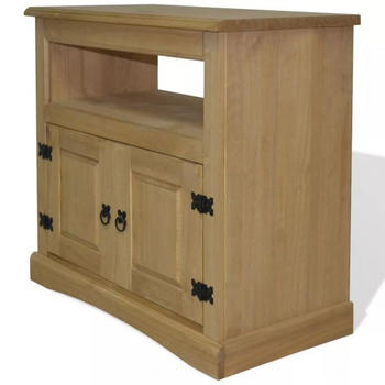 vidaXL Mexican pinewood TV stand 80 x 43 x 78 cm brown (243746)
