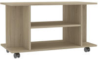 vidaXL TV-Schrank mit Rollen Sonoma-Eiche 80x40x45 cm Holzwerkstoff