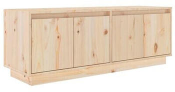 vidaXL TV Cabinet 110x34x40 cm Solid Wood Pine natural (813849)
