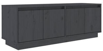 vidaXL TV Cabinet 110x34x40 cm Solid Wood Pine grey (813851)