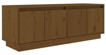 vidaXL TV Cabinet 110x34x40 cm Solid Wood Pine brown (813852)