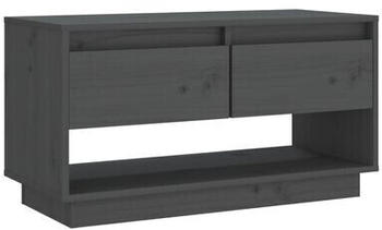 vidaXL TV Cabinet 74x34x40 cm Solid Wood Pine grey (813841)