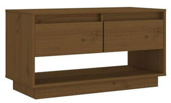 vidaXL TV Cabinet 74x34x40 cm Solid Wood Pine brown (813842)