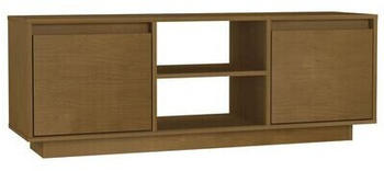 vidaXL TV Cabinet 110 x 30 x 40 cm Solid Pinewood brown (809903)