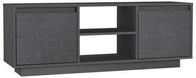 vidaXL TV Cabinet 110 x 30 x 40 cm Solid Pinewood grey (809902)