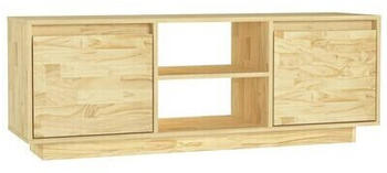 vidaXL TV Cabinet 110 x 30 x 40 cm Solid Pinewood natural (809900)