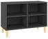 vidaXL TV Cabinet with Solid Wood Legs 69.5 x 30 x 50 cm