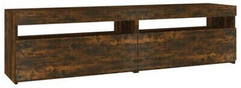 vidaXL TV Cabinets 2 pcs with LED Lights 75 x 35 x 40 cm smoked oak (815124)