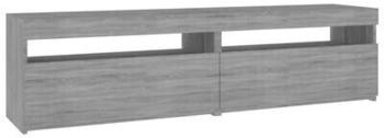 vidaXL TV Cabinets 2 pcs with LED Lights 75 x 35 x 40 cm grey/Sonoma (815126)