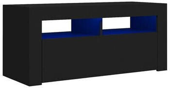 vidaXL TV Cabinet with LED Lights 90 x 35 x 40 cm black (804320)