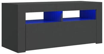 vidaXL TV Cabinet with LED Lights 90 x 35 x 40 cm grey (804321)