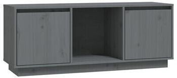 vidaXL TV Cabinet Solid Wood Pine 110,5 x 35 x 44 cm grey (814341)