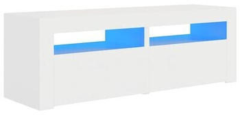 vidaXL TV Cabinet with LED Lights 120 x 35 x 40 cm white (804355)
