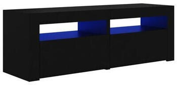 vidaXL TV Cabinet with LED Lights 120 x 35 x 40 cm black (804356)