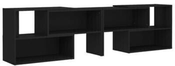 vidaXL TV Cabinet 149 x 30 x 52 cm Engineered Wood black (808360)