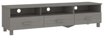 vidaXL TV Cabinet Solid Wood Pine 158 x 40 x 40 cm light grey (340475)