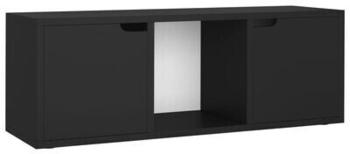 vidaXL TV cabinet 88,5 x 27,5 x 30,5 cm black (338174)