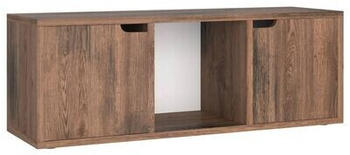 vidaXL TV cabinet 88,5 x 27,5 x 30,5 cm smoked oak (338178)