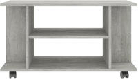 vidaXL TV-Schrank mit Rollen Betongrau 80x40x45 cm Holzwerkstoff