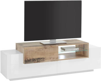 Tecnos TV-Board Coro Sideboards Gr. B/H/T: 160 cm x 51 cm x 45 cm, 1, weiß (weiß, ahorn) (48066852-0)