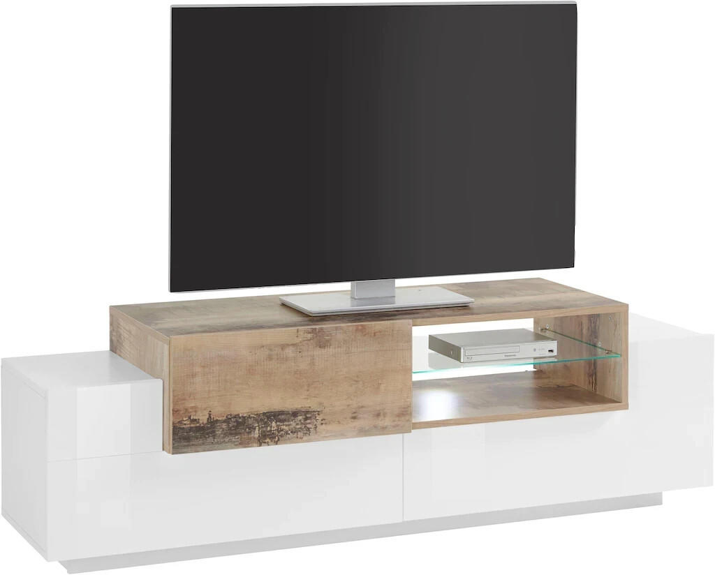Tecnos TV-Board Coro Sideboards Gr. B/H/T: 160 cm x 51 cm x 45 cm, 1, weiß  (weiß, ahorn) (48066852-0) Test TOP Angebote ab 249,99 € (Juli 2023)