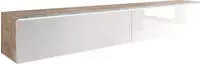Lowboard Breno , wei&szlig; , Ma&szlig;e (cm): B: 180 H: 30