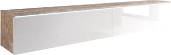 INOSIGN Lowboard Sideboards Gr. B/H/T: 180 cm x 30 cm x 33 cm, weiß (beton, hochglanz) (25701446-0)