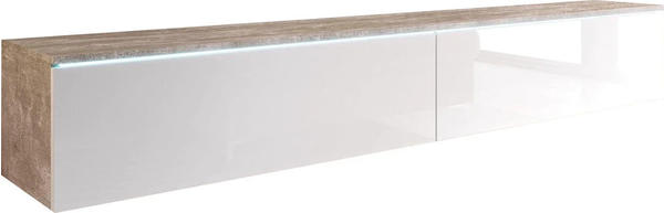INOSIGN Lowboard Sideboards Gr. B/H/T: 180 cm x 30 cm x 33 cm, weiß (beton, hochglanz) (25701446-0)