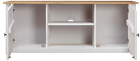 vidaXL TV-Schrank Wei&szlig; 120x40x50 cm Massivholz Panama-Kiefer