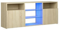 vidaXL TV-Schrank mit LED-Leuchten Sonoma-Eiche 120x30x50 cm