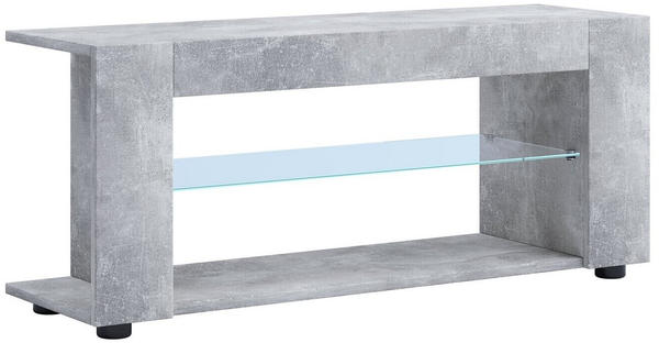 VCM TV-Lowboard Plexalo XL 110 cm beton grau