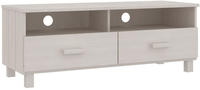 vidaXL TV-Schrank HAMAR Wei&szlig; 106x40x40 cm Massivholz Kiefer