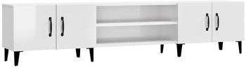 vidaXL TV-Schrank Hochglanz-Wei&szlig; 180x31,5x40 cm (816266)