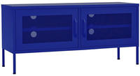 vidaXL TV-Schrank Marineblau 105x35x50 cm Stahl