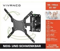 Vivanco 37598, Vivanco Wap 410 (Wand, 45 kg, 23" - 55") (37598) Schwarz