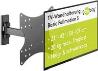 Wentronic 49713, Wentronic goobay TV-Wandhalterung 49713 | neig- & schwenkbar 23-42