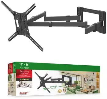 Barkan Double arm wall mount (compatible with 13-80 inch TV)