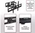 MCW MCW-C95 TV-Wandhalterung schwenkbar 32-65 Zoll, Metall, schwarz (MCW-C95)